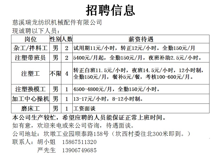 嘉善最新招工信息全面概覽